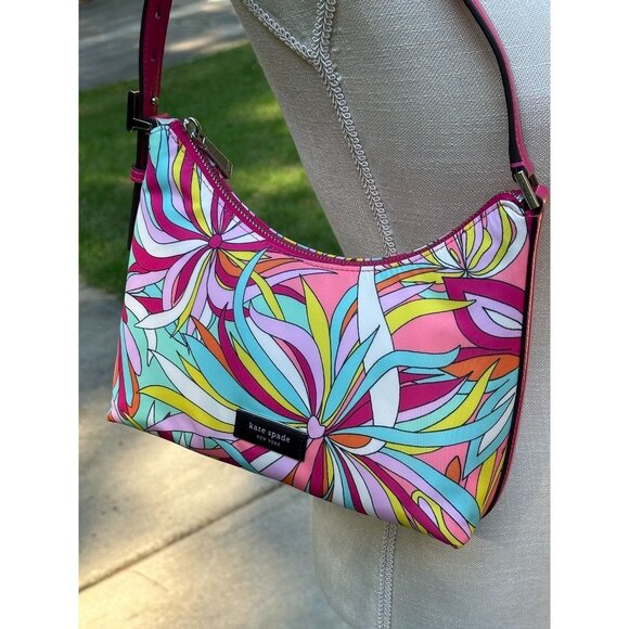 Kate Spade Sam Icon Anemone Floral Small Shoulder Bag KB940 NWT *READ* - Picture 7 of 16